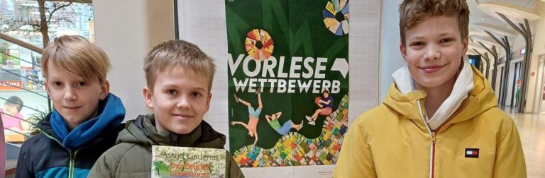 GEO-Schüler Gerrit Stolz gewinnt den Stadtentscheid des Vorlesewettbewerbs
