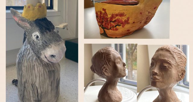 Platizieren und Töpfern